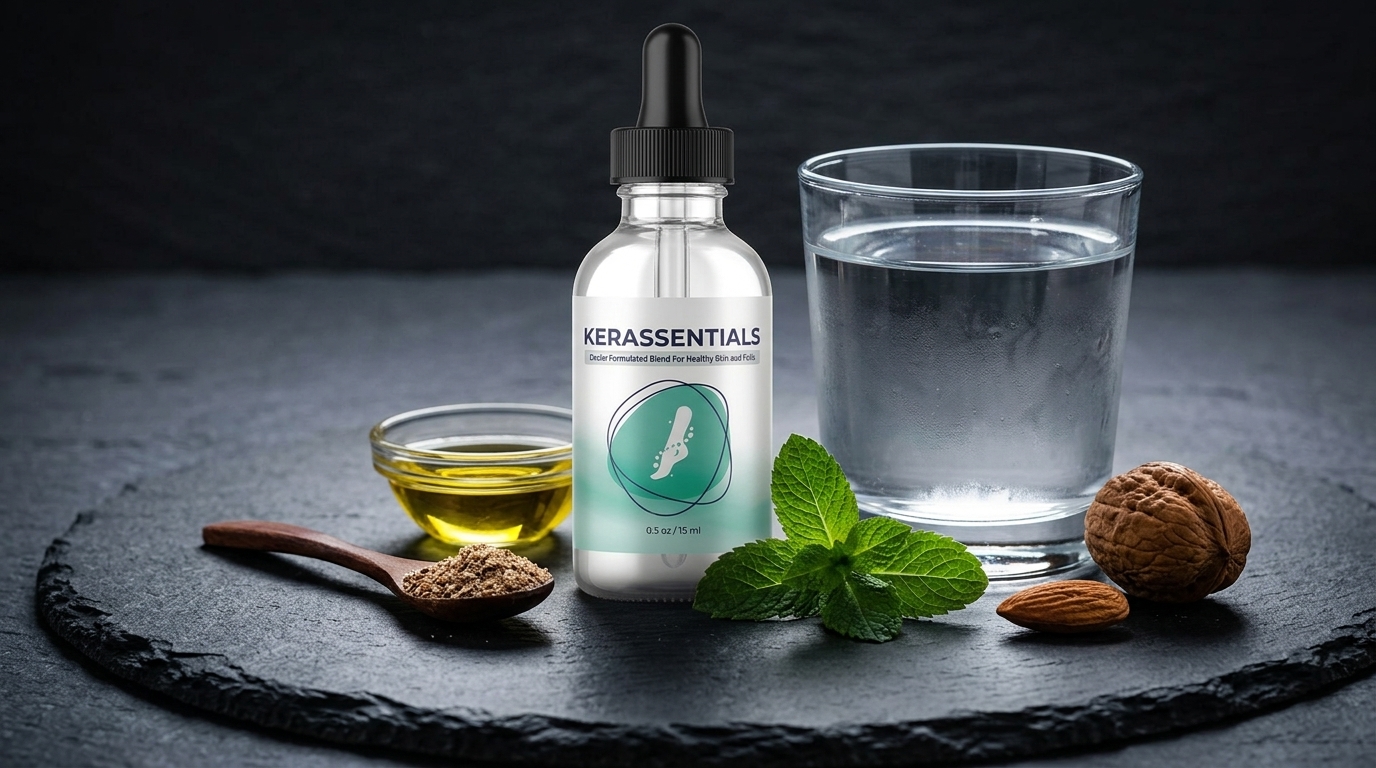 Kerassentials original bottle and packaging