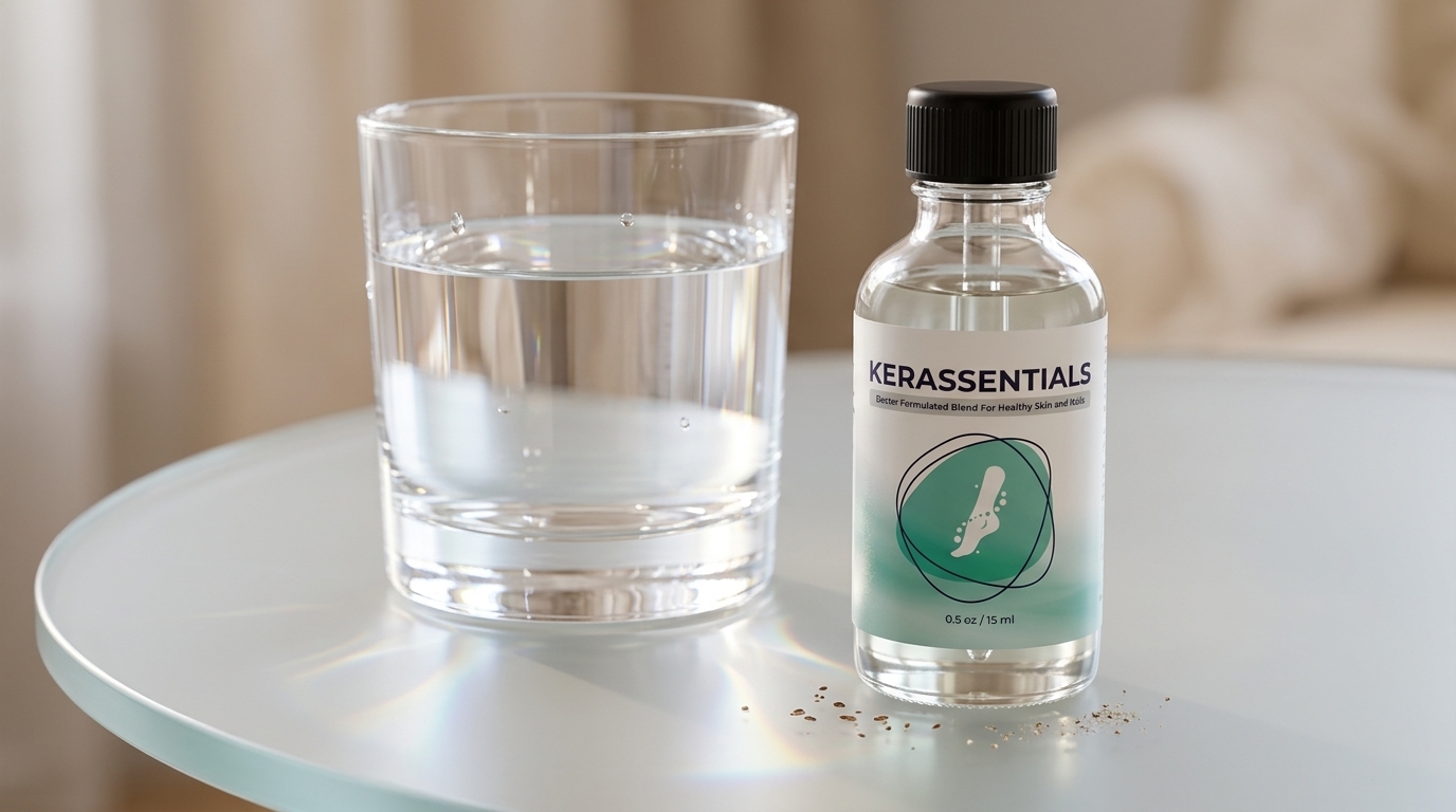Application of Kerassentials oil on nails