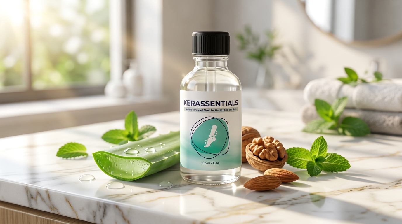 How to apply Kerassentials drops for nail and skin recovery