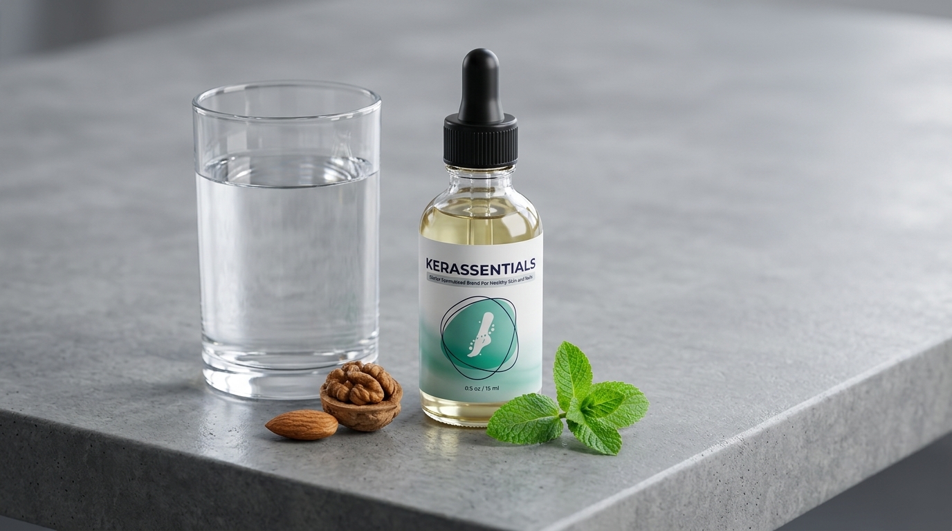 Kerassentials application and daily nail care routine