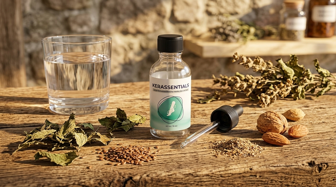 Natural oils in Kerassentials for healthy nails