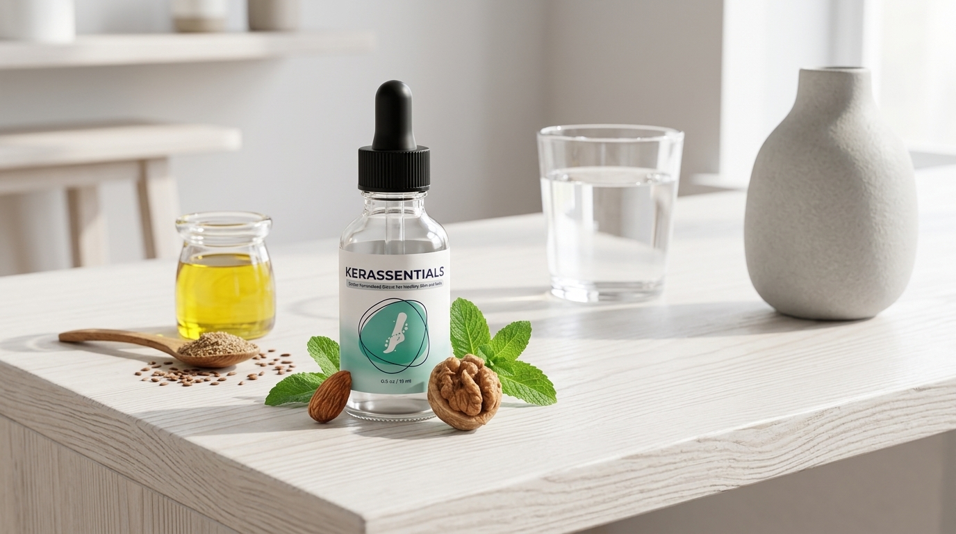 Benefits of Kerassentials for nail fungus and skin recovery