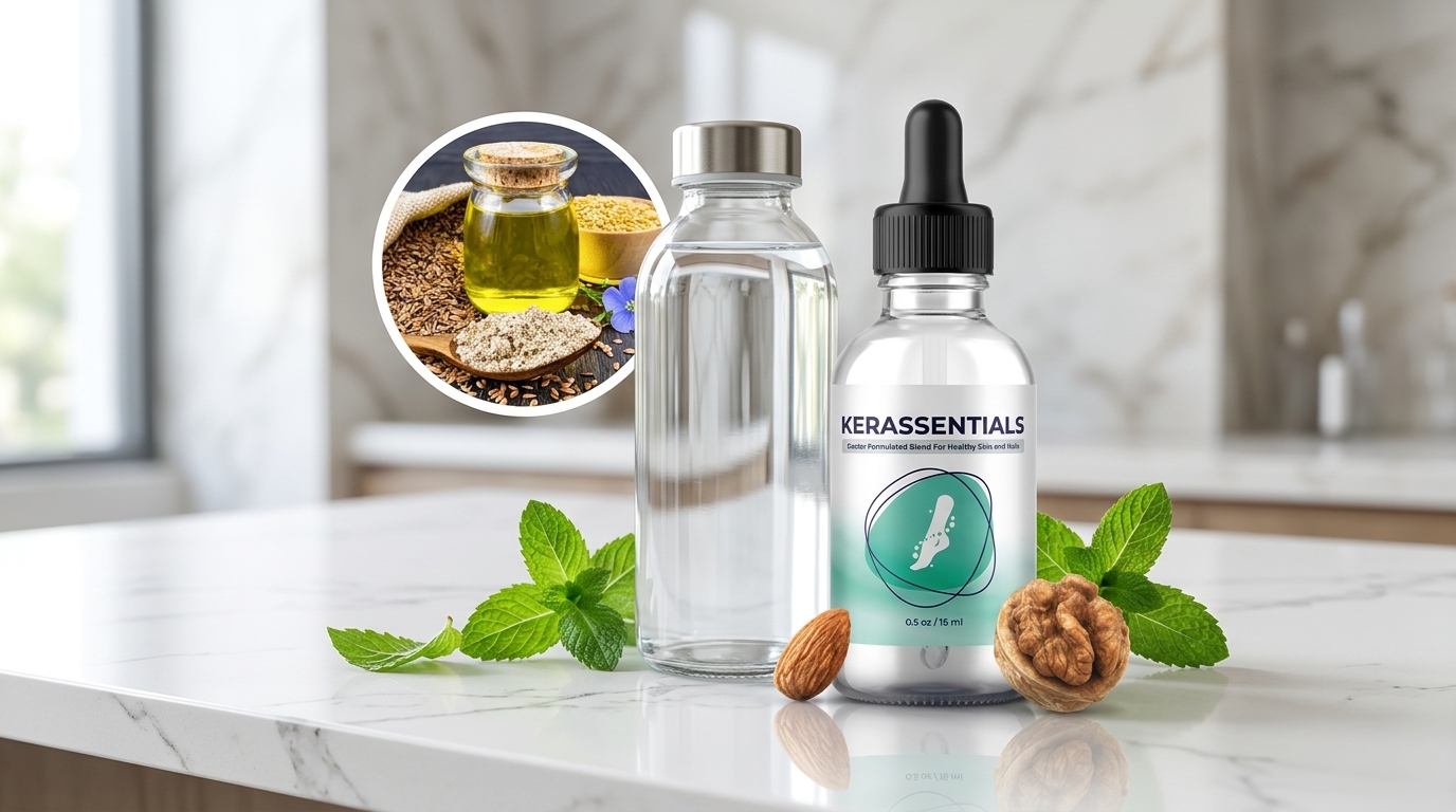 Essential oils in Kerassentials for nail fungus treatment