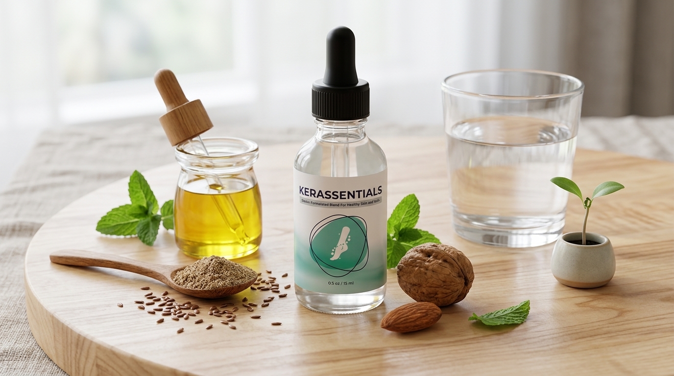 Kerassentials natural oils and antifungal treatment